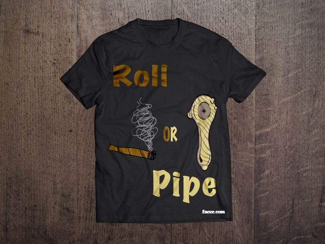 RollorPipeT-ShirtinBlack