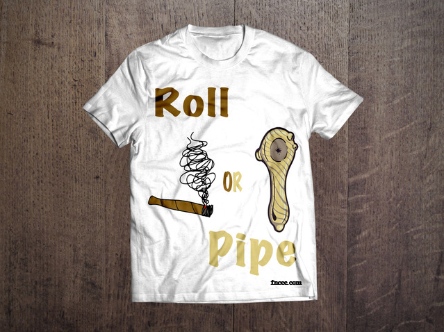 RollorPipeT-ShirtinWhite